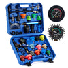 OMT 33Pcs Radiator Pressure Tester Coolant Vacuum Purge Refill With 23 Adapters