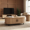 Omari Coffee Table Oak Effect with Storage Modern Living Room Furniture