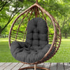 Hanging Chair Cushion Thick Black Egg Swing Chair Seat Pad Outdoor Indoor