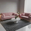Luxury Chesterfield Sofa Set Velvet Armchair 2,3 Settee Lounger Couches 3+2 Set