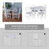 Solid Wooden Dining Table and 2 4 Chairs Set Home Kitchen Furniture