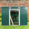 Metal Garden Shed 8 X 4ft Outdoor Yard Storage Tool House WITH FREE BASE & VENT