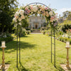 Heavy Duty Metal Garden Arch Arbour for Roses Amalfi with Ground Spikes