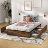 Small Double Iron Bed Frame Heavy-Duty Platform Bed Base Mattress Foundation