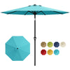2.7M Garden Parasol Sun Shade Canopy Patio Outdoor Umbrella Crank Tilt UPF 50+