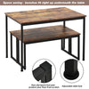 Dining Table and Bench Set Breakfast Bar Kitchen Dining Furniture Space Saving