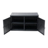 400 Litre PE Wicker Shed Waterproof Outdoor Garden Storage Box Furniture Utility