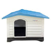 HugglePets Plastic Dog Kennel Weatherproof Pet House In & Outdoor Animal Shelter