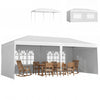 6m x 3m Garden Gazebo Marquee Canopy Party Tent Canopy Patio White