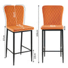 Set of 2/4/6 Bar Stools Velvet Breakfast Bar Chairs Kitchen Office Restaurant
