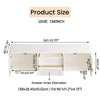 160cm TV cabinet, compatible with 65 inch TVs, with storage function