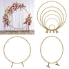 0.3-2M Wedding Metal Arch Frame Round Backdrop Venue Circular Stand Floral Gate