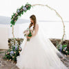 0.3-2M Wedding Metal Arch Frame Round Backdrop Venue Circular Stand Floral Gate