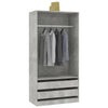 Wardrobe Clothing Cabinets Shelf Hangers Open Wardrobe Home Unit Storage W3I8