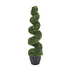 2X Artificial Topiary Tree Fake Spiral Tower Trees Potted Plant IndoorOutdoor UK