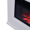 1.8KW Electric Fireplace LED Flames Log Burner Mantel Heater With Remote Control