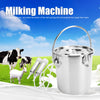 Electric Milking Machine 3L Adjustable Pulsation Milker For Cow Cattle