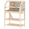 Wooden Hamster Cage, 3 Tier Small Animal Cage with Storage Shelf