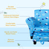 Kids Armchair Children Sofa Set with Footrest Toddler Padding Couch