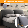 Ottoman Bed 4ft6 Double Upholstered Storage Bed Frame with Headboard & 3 Drawers