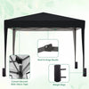 Pop Up Gazebo 3X3M Awning Canopy Party Tent Marquee 4 Sides Garden Outdoor Black