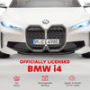 BMW i4 Licensed 12V Kids Electric Ride-On Car w/ Remote Control - White