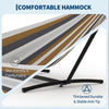 2-Person Outdoor Hammock w/ Stand,450 Lbs,Portable Hammock w/Carry Bag,11 Colors