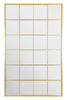 Extra Large Gold Window Garden Wall Mirror 69" X 43" 174 x 110cm MirrorOutlet