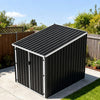 3 5 Bikes Parking Garden Storage Sheds Outdoor Metal Pent Roof with Bike Lanes A