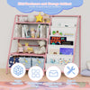 Bookshelf Bookcase with Children's Reading Room for 9 Storage Compartme Pink New