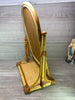 VINTAGE BAMBOO DRESSING TABLE ORIGINAL 1970s SWIVEL MIRROR rattan cane