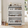 Shoe Storage Cabinet with 3/2 Flip Drawers for Hallway w/ Adjustable Shelves