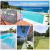 Outdoor Pool Float Storage Box with Wheels, PE Rattan Organizer for Patio & Pool
