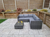 Signature Weave Garden Grey Compact Corner Sofa Set & Coffee Table RRP £1012