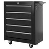 5-Drawer Tool Chest Steel Lockable Tool Storage Cabinet with Wheels