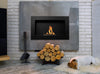 Hanging bio fireplace 650x400 black structural matt