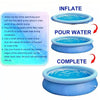 Inflatable Round Swimming Pool PVC Above Ground Family Garden Paddling Pool