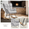 Relax Rocking Chair Armchair Nursery Nursing Seat Wooden Runners Thick Padding