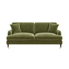 Olive Green Velvet 3 Seater Sofa - Payton SOF162