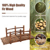 Wooden Bridge Garden Fir Wood Bridge Stable Decorative Bridge with Railing