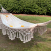 Boho Camping Hammock Outdoor Travel Double Person Hanging Hammock Rocking Bed UK