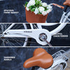 VIRIBUS 24/26Inch Ladies Women Beach Cruiser Bike Bicycle w/ Basket Comfort Ride