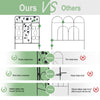 80cm Tall Steel Garden Fence 5 Panels Total Rust-Resistant Screen Gate Outdoor