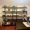 Large Heavy Duty Bookcase Storage Rack Rustic Industrial Bookshelf Steel Frame