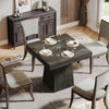 Square Dining Table for 4 People, 31.5inch Kitchen Wood Table Small Dinner Table