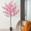 6ft Artificial Blossom Fake Cherry Tree Potted Plant Flower IndoorOutdoor 180CM
