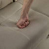 2 SEATER SOFA FABRIC LOVESEAT SOFA CONVERTIBLE PULL OUT SOFA BED GUEST BED BEIGE