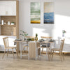 Drop Leaf Dining Table Large Folding Desk Space Saving Kitchen Storage Breakfast