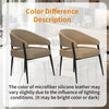 Set of 2 Leather Dining Chairs Modern Kitchen Dressing Room Bedroom Padded Seat