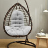 Thick Hanging Egg Chair Cushion Pad Swing Seat Replacement Garden Patio Grey